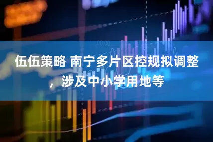 伍伍策略 南宁多片区控规拟调整，涉及中小学用地等